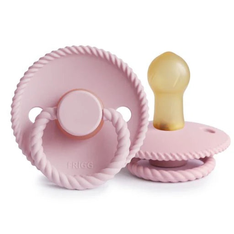 Pink Marshall Pacifier FRIGG | Rope Pacifier, Baby Pink (Size 1) - Pure Care Infant Wellness Hub